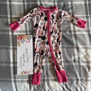 Little Sleepies pink Minnie Forever zippy pajamas
